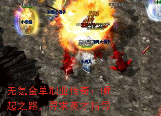 无氪金单职业传奇:崛起之路,寻求英才指导 无氪金单职业传奇:崛起之路,寻求英才指导