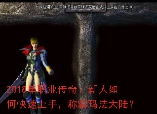 2018单职业传奇:新人如何快速上手,称霸玛法大陆? 2018单职业传奇:新人如何快速上手,称霸玛法大陆?