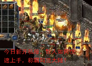今日新开私服,散人如何快速上手,称霸玛法大陆? 今日新开私服,散人如何快速上手,称霸玛法大陆?