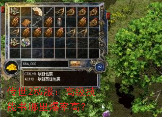 传世2私服:高级技能书哪里爆率高? 传世2私服:高级技能书哪里爆率高?