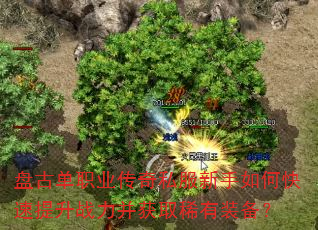 盘古单职业传奇私服新手如何快速提升战力并获取稀有装备? 盘古单职业传奇私服新手如何快速提升战力并获取稀有装备?