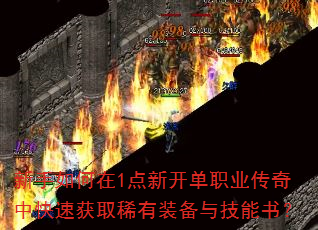 新手如何在1点新开单职业传奇中快速获取稀有装备与技能书? 新手如何在1点新开单职业传奇中快速获取稀有装备与技能书?
