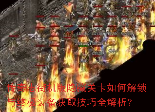 传奇志街机版隐藏关卡如何解锁与终极装备获取技巧全解析? 传奇志街机版隐藏关卡如何解锁与终极装备获取技巧全解析?