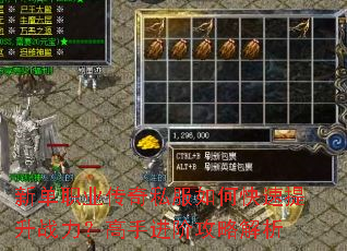新单职业传奇私服如何快速提升战力?高手进阶攻略解析 新单职业传奇私服如何快速提升战力?高手进阶攻略解析