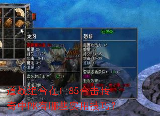 道战组合在1.85合击传奇中PK有哪些实用技巧? 道战组合在1.85合击传奇中PK有哪些实用技巧?