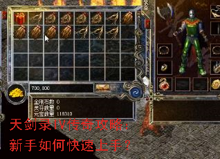 天剑录IV传奇攻略:新手如何快速上手? 天剑录IV传奇攻略:新手如何快速上手?
