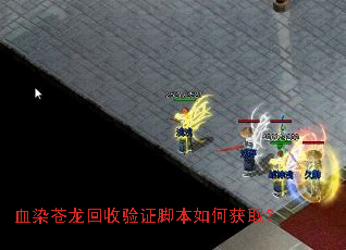 血染苍龙回收验证脚本如何获取? 血染苍龙回收验证脚本如何获取?