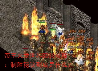 ������������BOSS���ԣ���ʤ�ؾ�������ʲô��