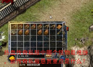热血传奇私服中哪个怪物最难缠,新传奇私服悬赏重点是什么? 热血传奇私服中哪个怪物最难缠,新传奇私服悬赏重点是什么?