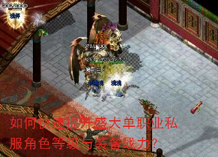 如何快速提升盛大单职业私服角色等级与装备战力? 如何快速提升盛大单职业私服角色等级与装备战力?