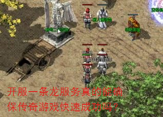 开服一条龙服务真的能确保传奇游戏快速成功吗? 开服一条龙服务真的能确保传奇游戏快速成功吗?