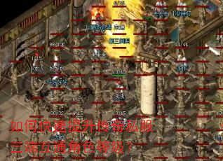 如何快速提升传奇私服三端互通角色等级? 如何快速提升传奇私服三端互通角色等级?