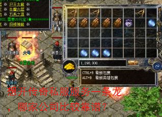 想开传奇私服服务一条龙,哪家公司比较靠谱? 想开传奇私服服务一条龙,哪家公司比较靠谱?
